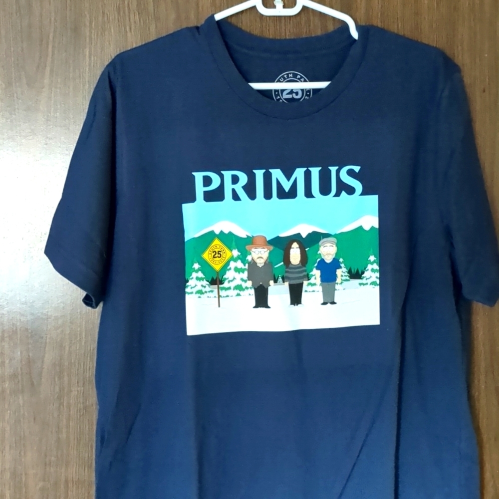 South Park 25th Anniversary PRIMUS Tee Shirt Large RARE !!